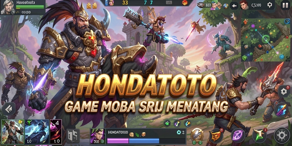 Gameplay seru HONDATOTO dengan karakter unik dan pertarungan tim.