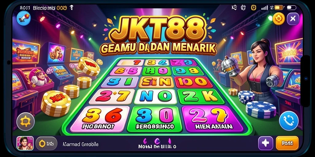 Tampilan gameplay seru dari game Bingo JKT88.