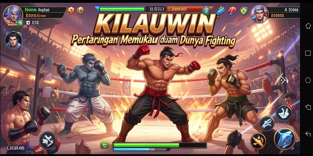 Screenshot KILAUWIN menampilkan aksi pertarungan yang mendebarkan.