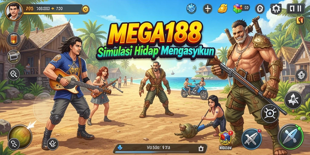 Tampilan gameplay MEGA188 yang menarik dan realistis.
