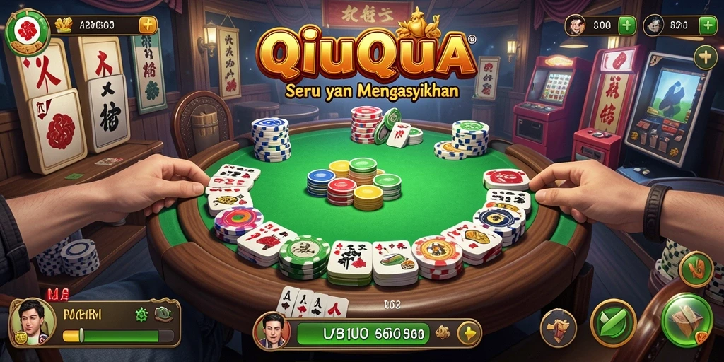 Gameplay PUTERMEGA yang seru dan menantang dalam permainan QiuQiu.